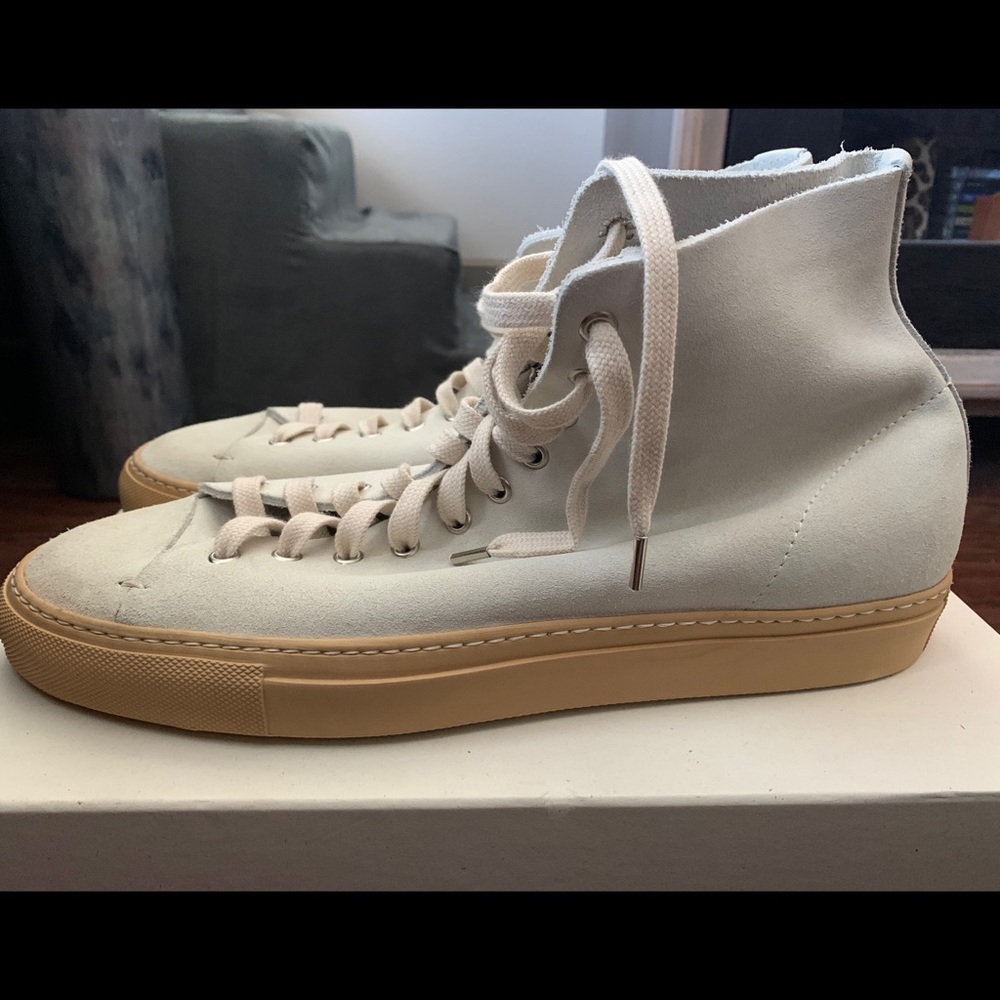 New In Box Buttero x AG Hi-Top Suede Sneakers
